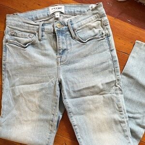 Frame Denim Sky Blue Women's Skinny Jeans